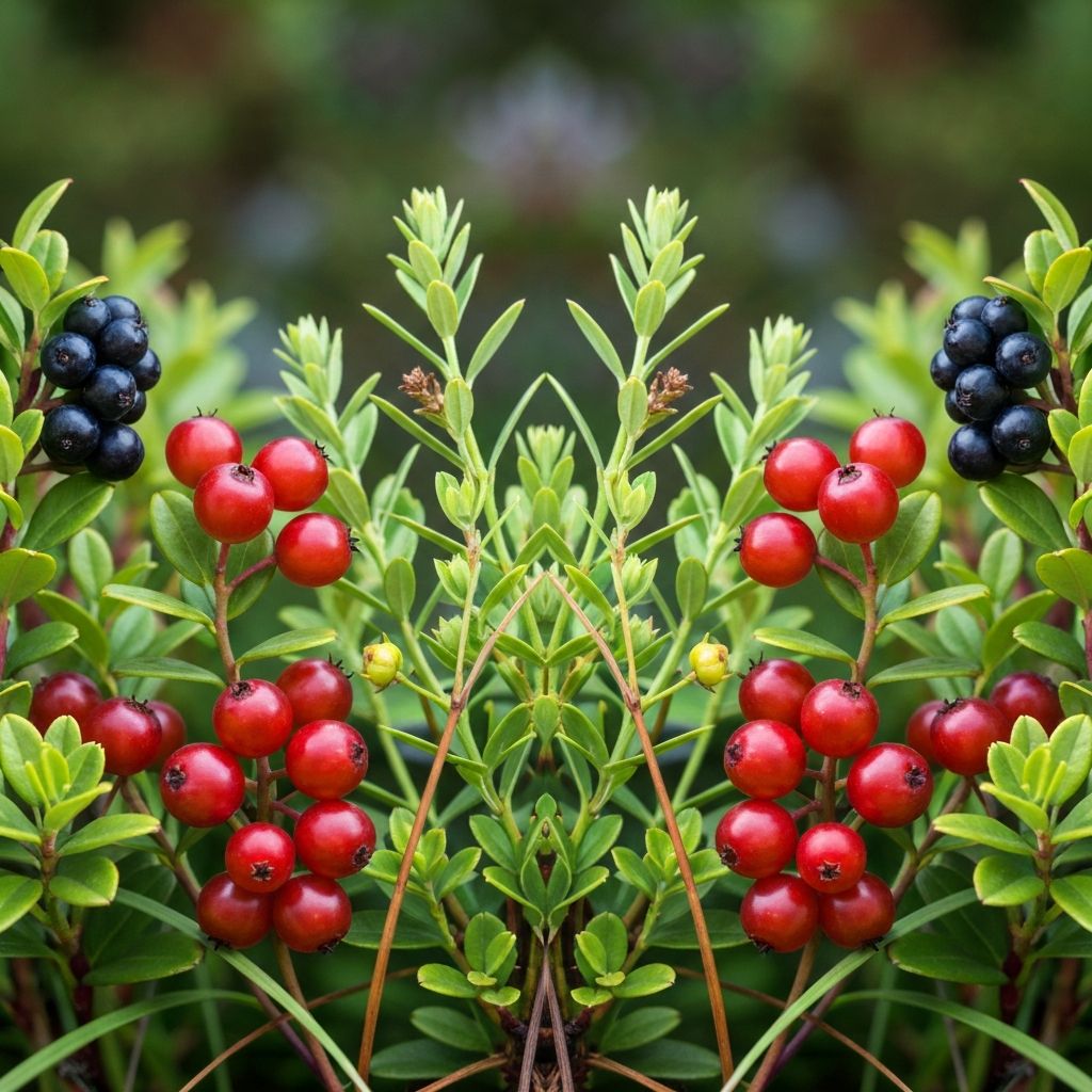 Alpine Beeren und Früchte